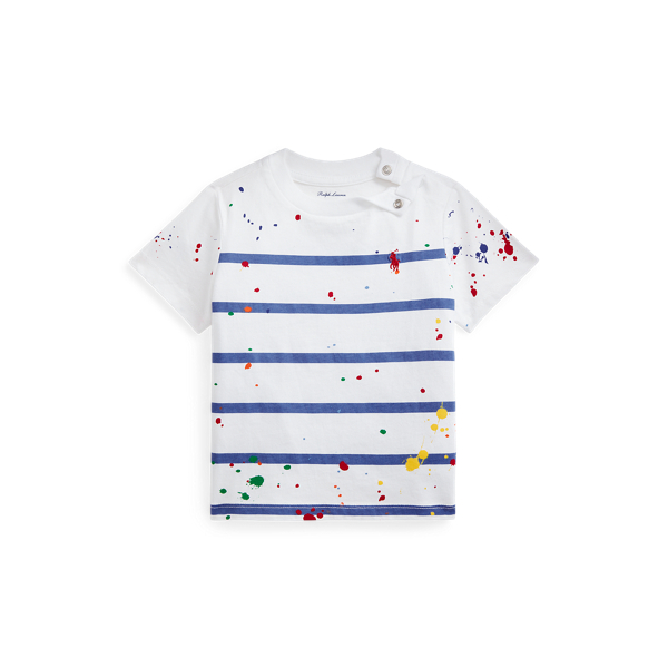 T-shirt taches peinture en jersey coton