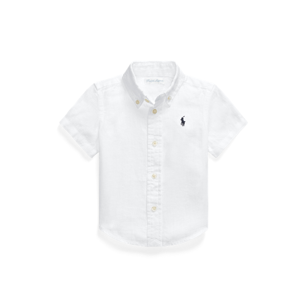 Slub Linen Short-Sleeve Shirt