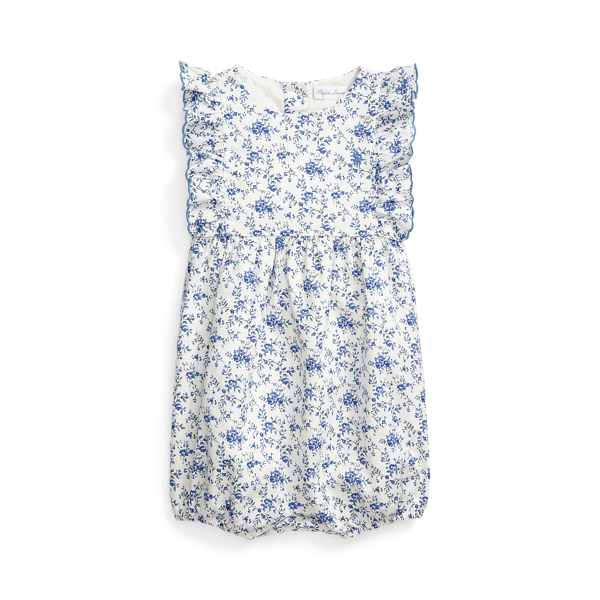 Tutina in misto lino a fiori