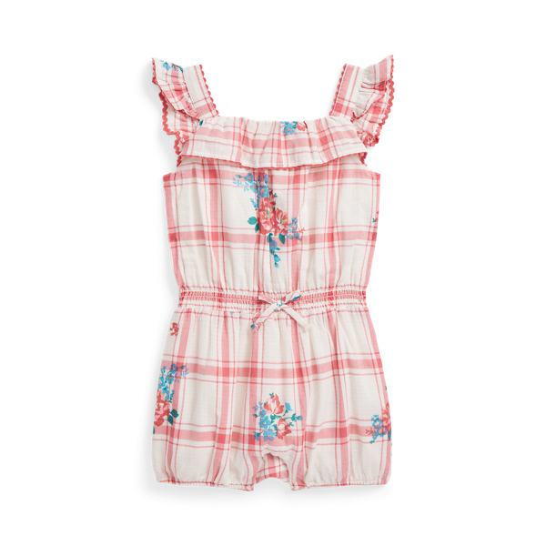 Floral Cotton Dobby Playsuit