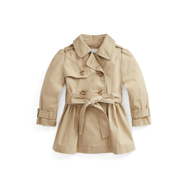 Water-Resistant Cotton Trench Coat