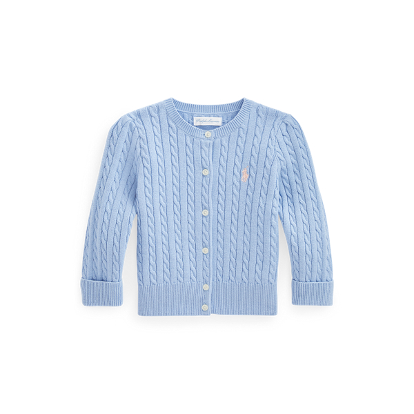 Cardigan in cotone a trecce