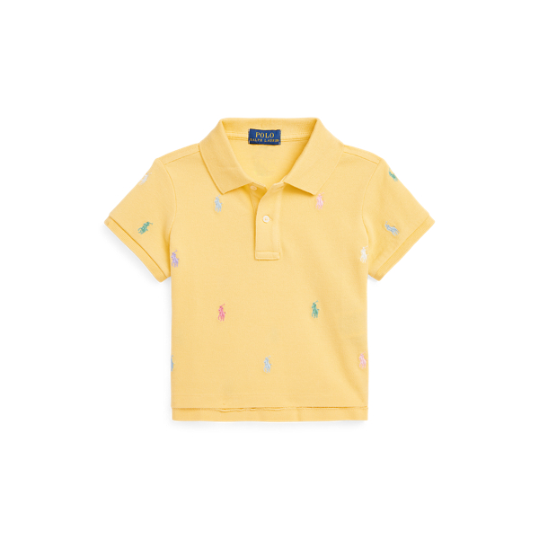 Polo Pony Mesh Boxy Polo Shirt