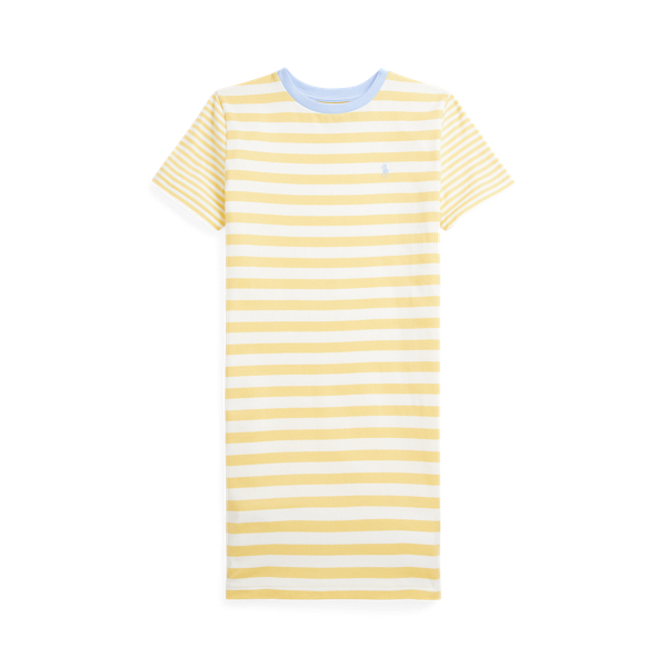 Striped Cotton Jersey T-Shirt Dress