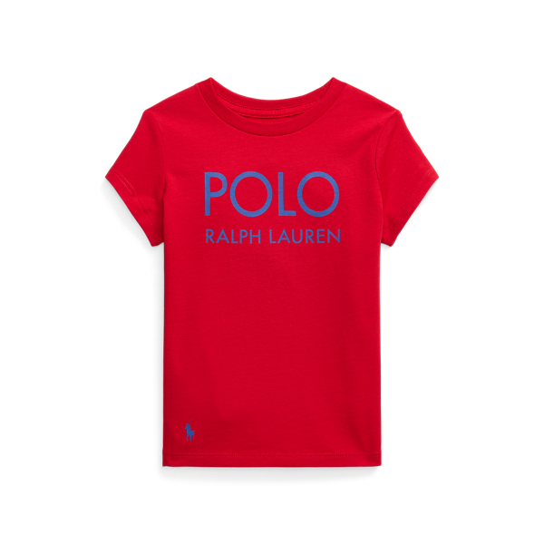 T-shirt em malha de algod&atilde;o com log&oacute;tipo Girls 1.5-6.5 Years em 1