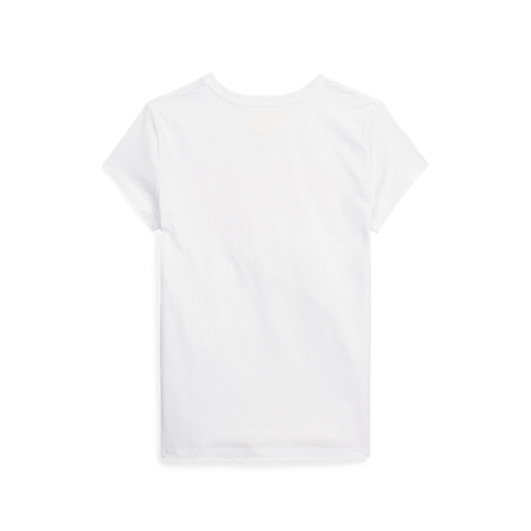 White Logo Cotton Jersey T-Shirt Girls 7-14 Years 2