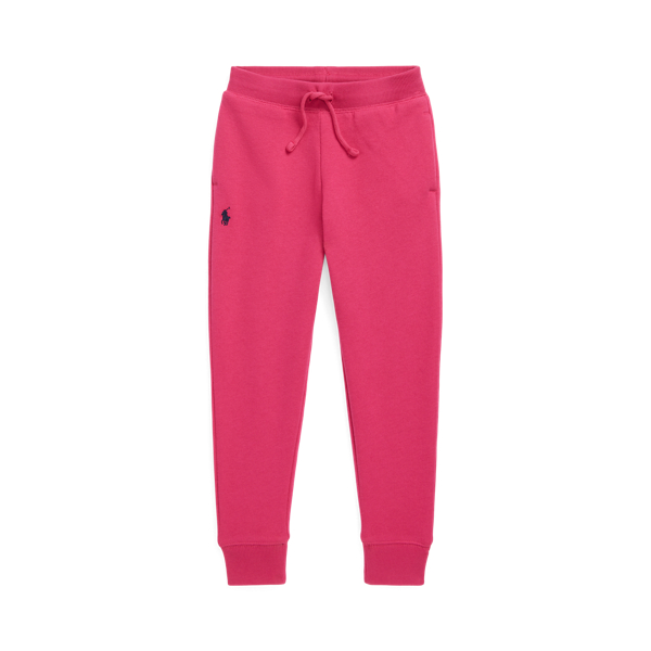 Preppy Pink Fleece Jogger Pant Girls 2-6x 1