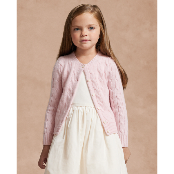 Girls Pink Cardigans Sweaters Ralph Lauren