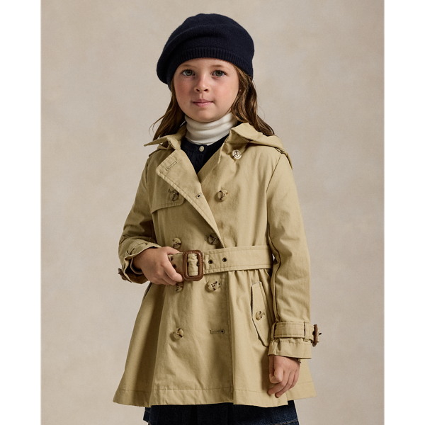 Ralph lauren hooded trench coat online