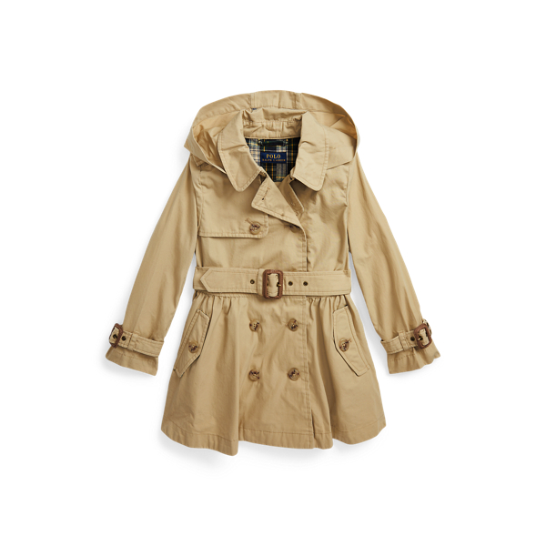 Hooded Trench Coat for Girls Ralph Lauren UK