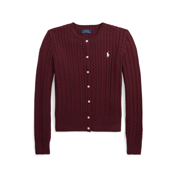 Ameri（アメリ）の「2WAY MINI CABLE KNIT CARDIGAN（ニット