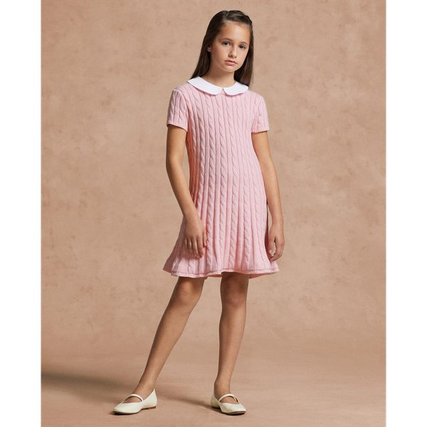 Cable Knit Cotton Jumper Dress Ralph Lauren Australia