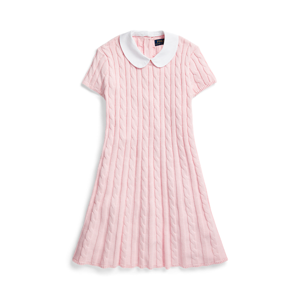 Cable-Knit Cotton Sweater Dress