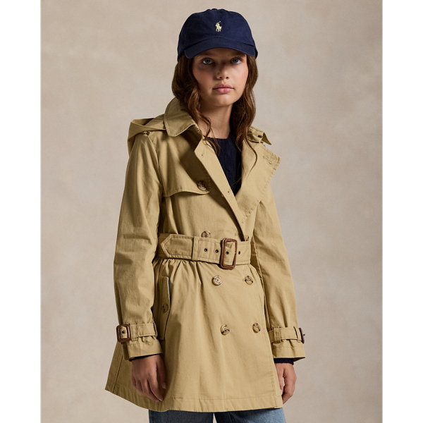 Ralph lauren hooded trench coat on sale