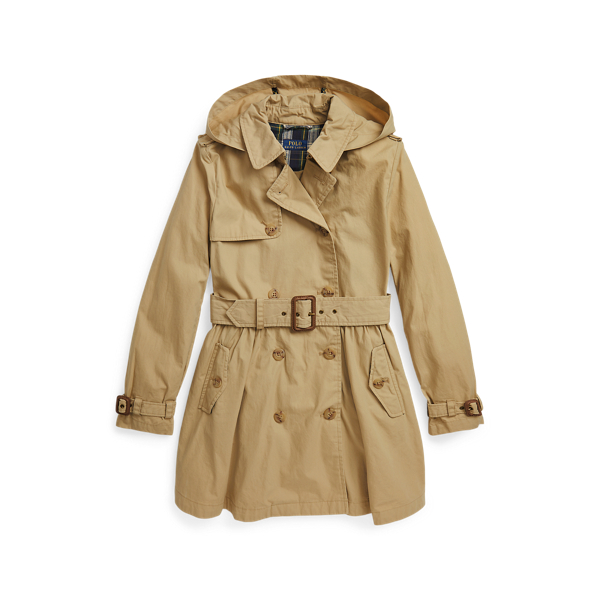 Hooded Trench Coat for Girls Ralph Lauren PA