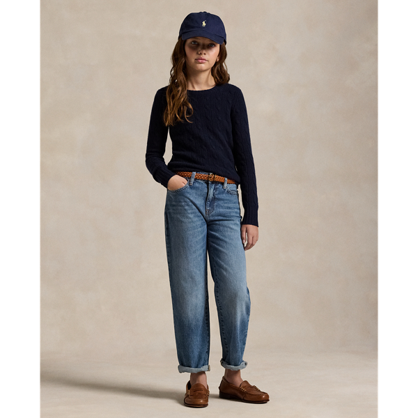 High-Rise Straight Fit Jean Girls 7-14 Years in Janara Wash 6