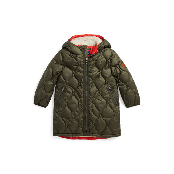 Water-Repellent Ripstop Down Jacket Boys 1.5-6 Years 1