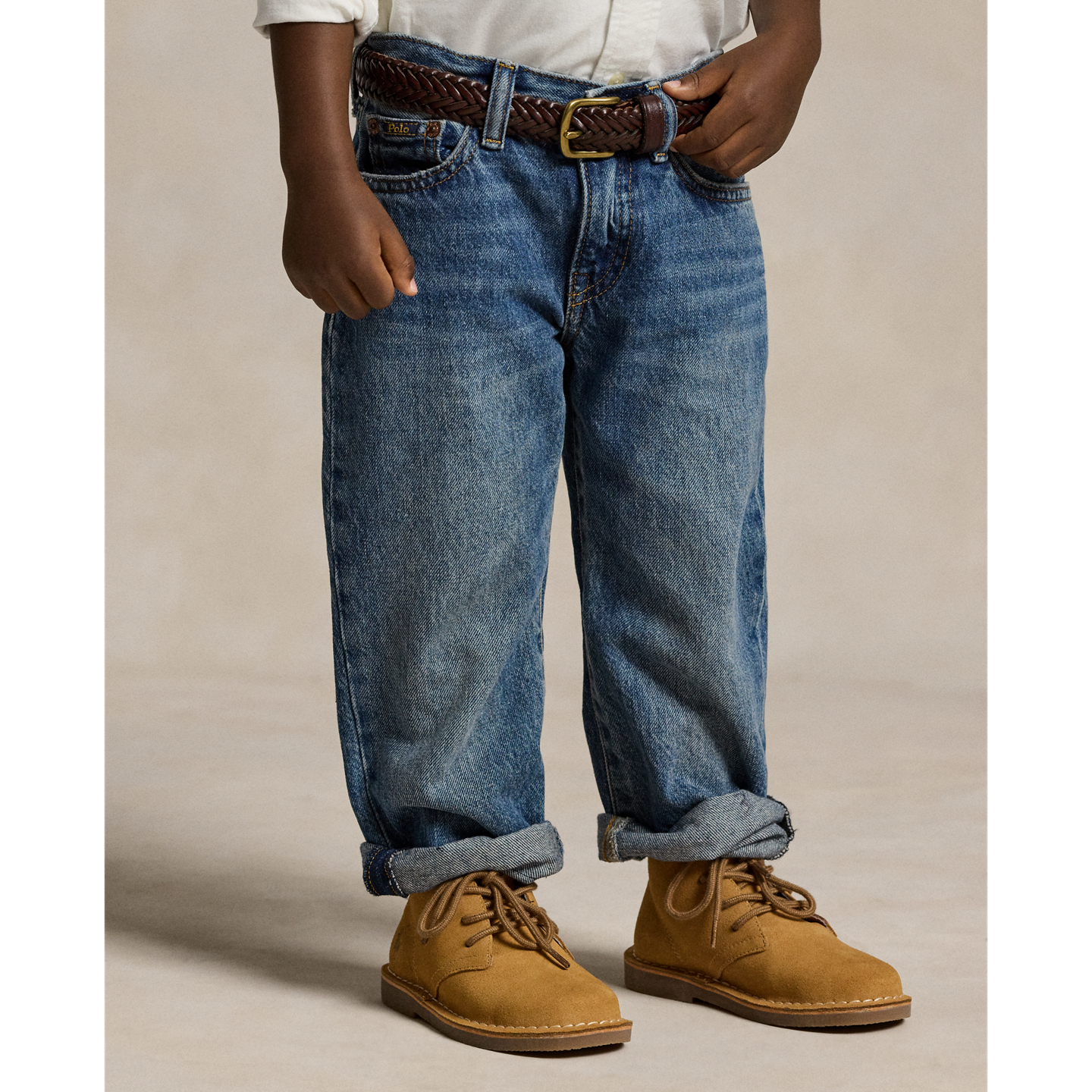 Детские джинсы Ralph Lauren Lynwood Relaxed Fit, цвет: Индиго — фото 2