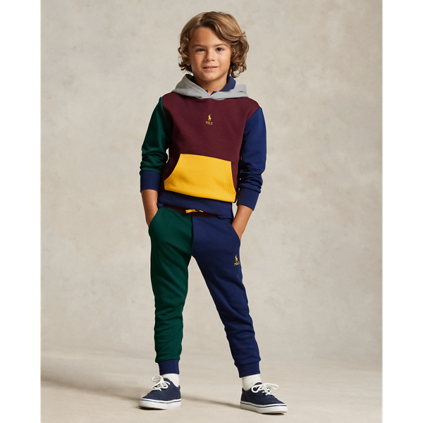 Harvard Wine Color-Blocked Double-Knit Hoodie Boys 2-7 4