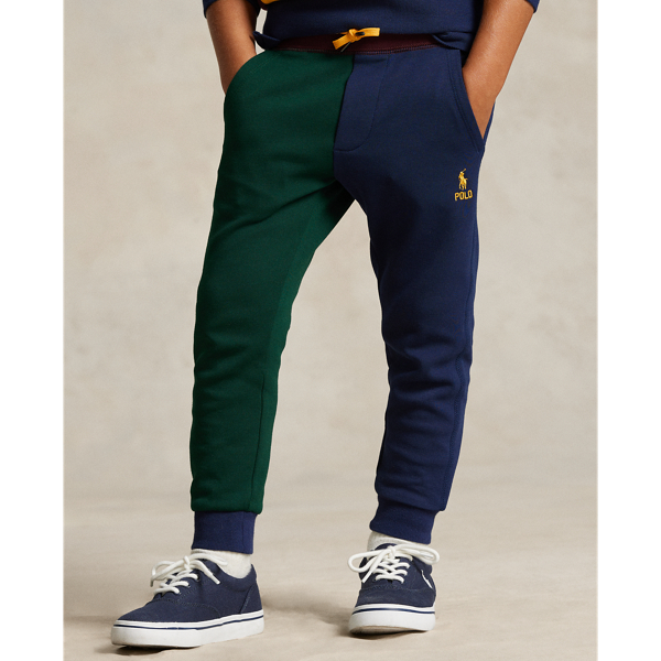 Moss Agate Color-Blocked Double-Knit Jogger Pant Boys 2-7 4