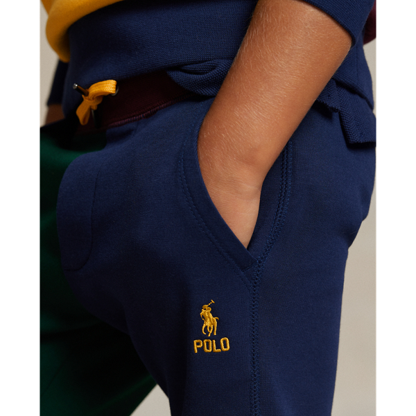 Moss Agate Color-Blocked Double-Knit Jogger Pant Boys 2-7 5