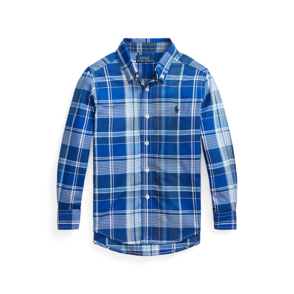 Plaid Cotton Poplin Shirt Boys 1.5-6 Years 1