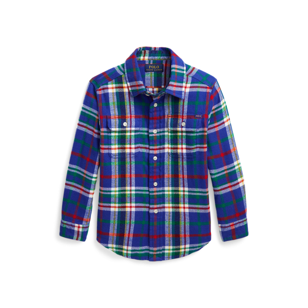 Plaid Cotton Flannel Workshirt Boys 1.5-6 Years 1