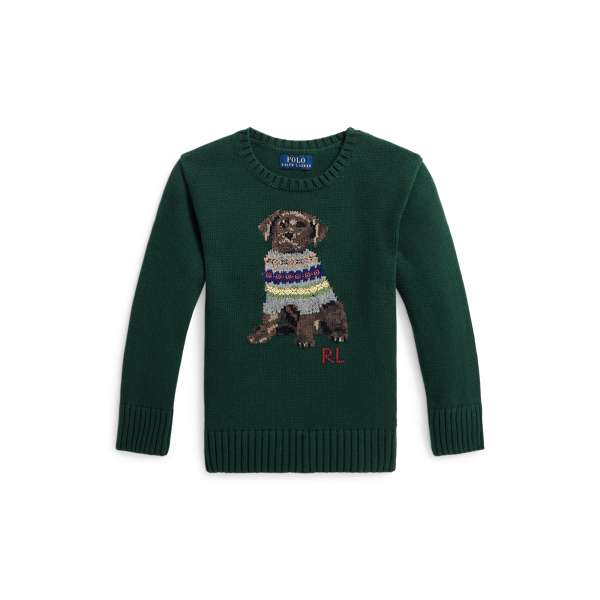 Maglia a girocollo con cane
