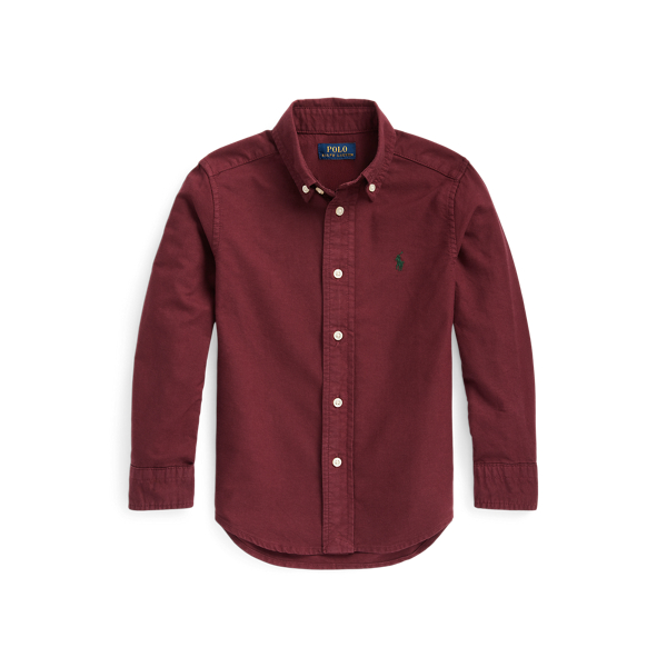 Camisa oxford de algod&oacute;n te&ntilde;ida Boys 1.5-6 Years en 1