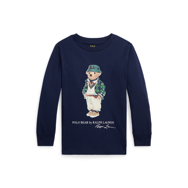 Polo Bear Cotton Long-Sleeve Tee