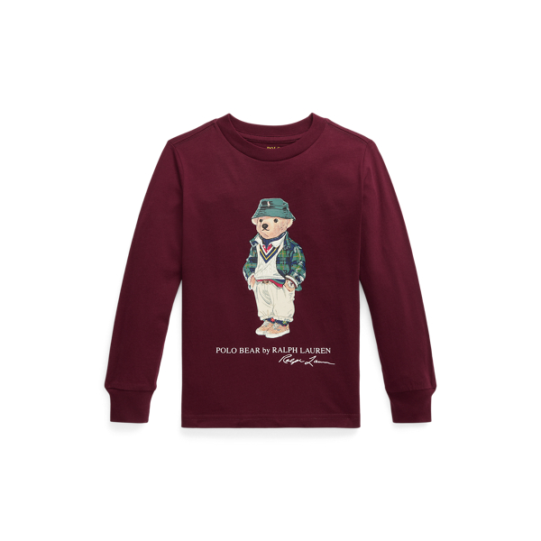 T-shirt Polo Bear &agrave; manches longues Boys 1.5-6 Years en 1