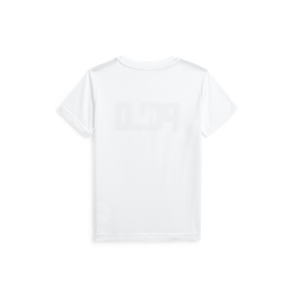 Ceramic White Big Pony Logo Performance Jersey Tee Boys 2-7 2
