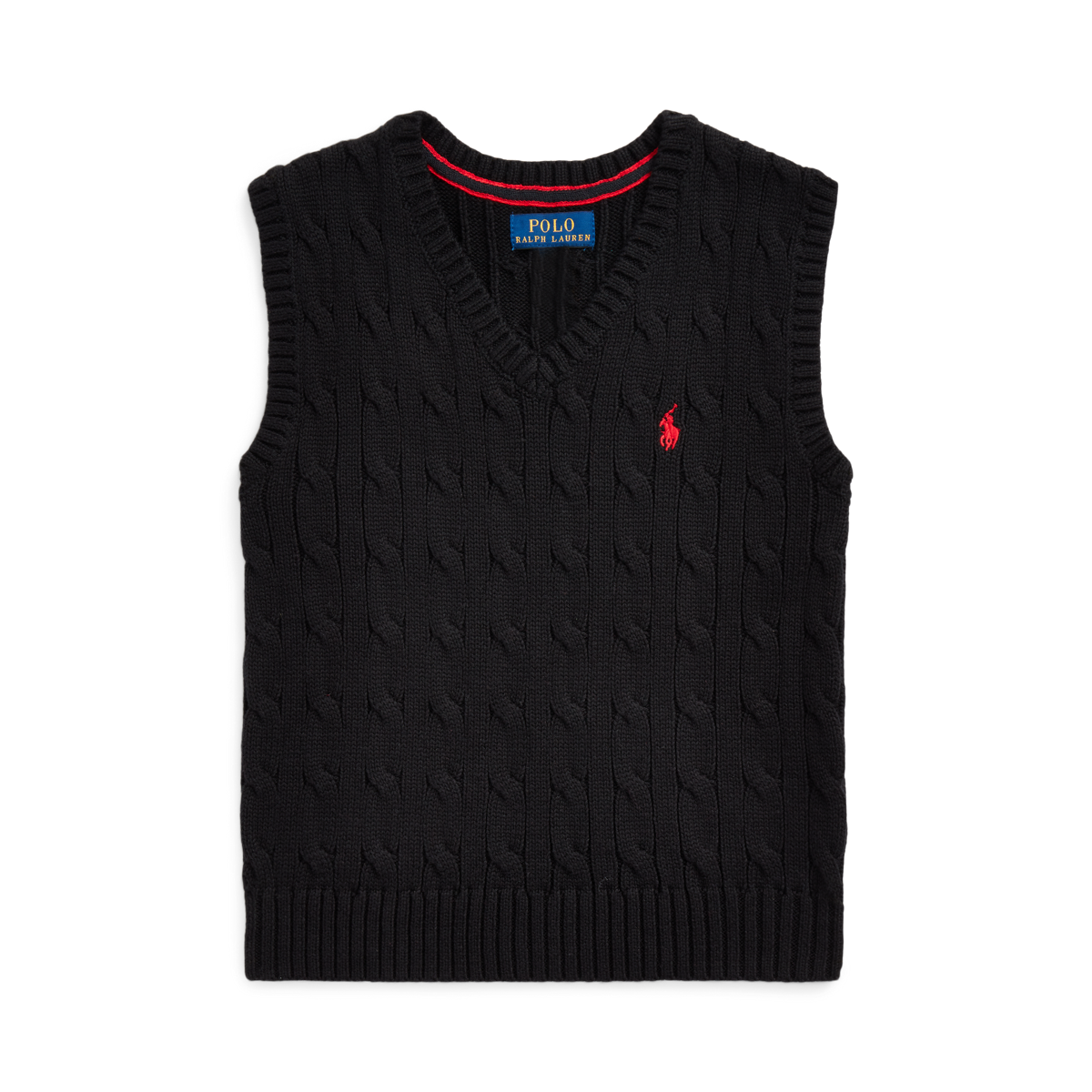 (取寄) ラルフローレン メンズ ケーブルニット コットン セーター ベスト Polo Ralph Lauren men Cable-knit Cotton Sweater Vest College Green Combo Polo Ralph Lauren Men's Cable-Knit Cotton Sweater Vest - Macy's