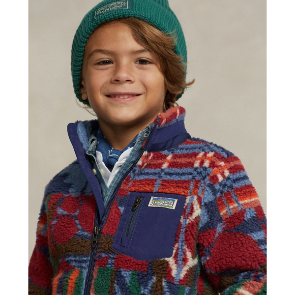 Pinelodge Patchwork LS FZ MOD#1-KN-FUZ Boys 2-7 4