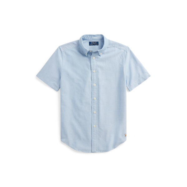 Cotton Oxford Short-Sleeve Uniform Shirt