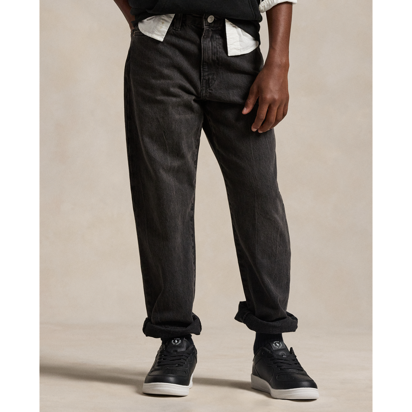 Детские джинсы Ralph Lauren Lynwood Relaxed Fit, цвет: Чёрный — фото 2