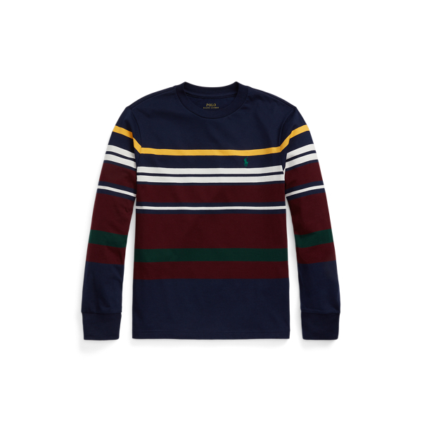 Striped Cotton Jersey Long-Sleeve Tee Boys 8-20 1