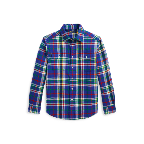 Plaid Cotton Flannel Workshirt