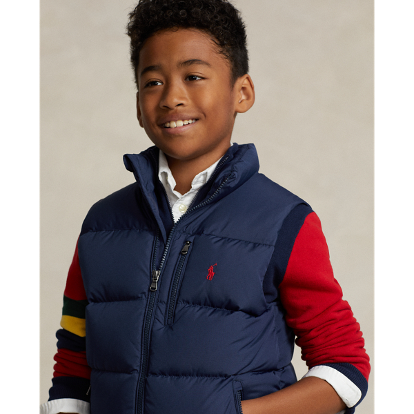 Newport Navy Water-Repellent Down Vest Boys 8-20 for winter 4