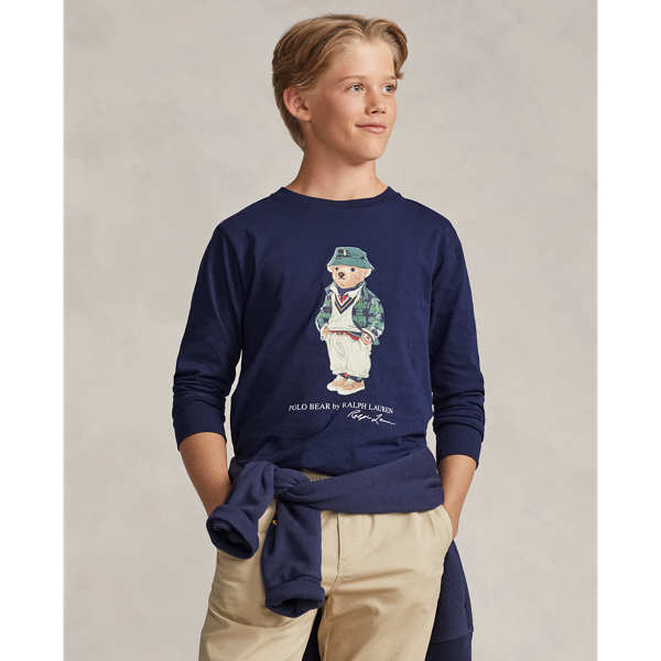 Polo Bear Cotton Long-Sleeve Tee