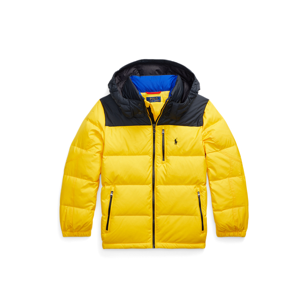 Water-Repellent Down Hooded Jacket Boys 6-14 Years 1