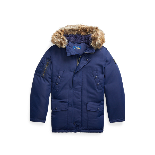Water-Resistant Down Parka Boys 6-14 Years 1