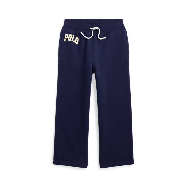 Logo Fleece Wide-Leg Tracksuit Bottoms