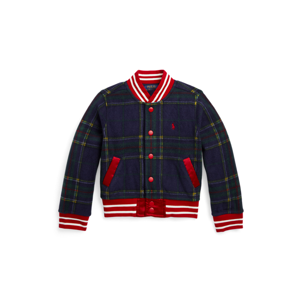 Veste baseball &eacute;cossaise logo molleton