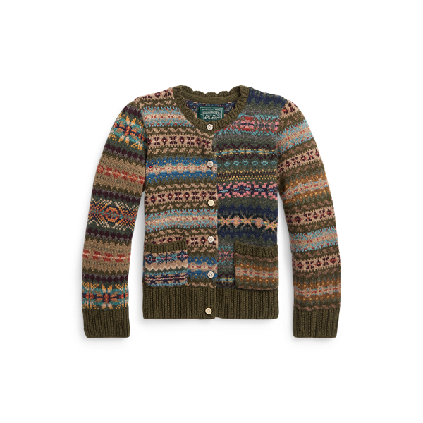 C&aacute;rdigan de mezcla de lana Fair Isle