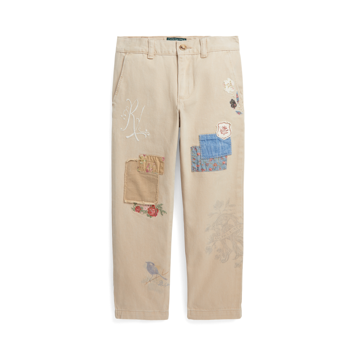 Patchwork Gabardine Chino Pant Ralph Lauren