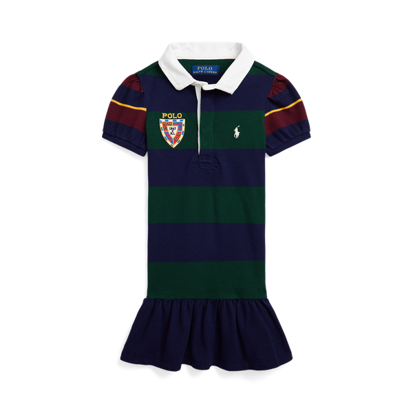 Striped Stretch Mesh Rugby Dress