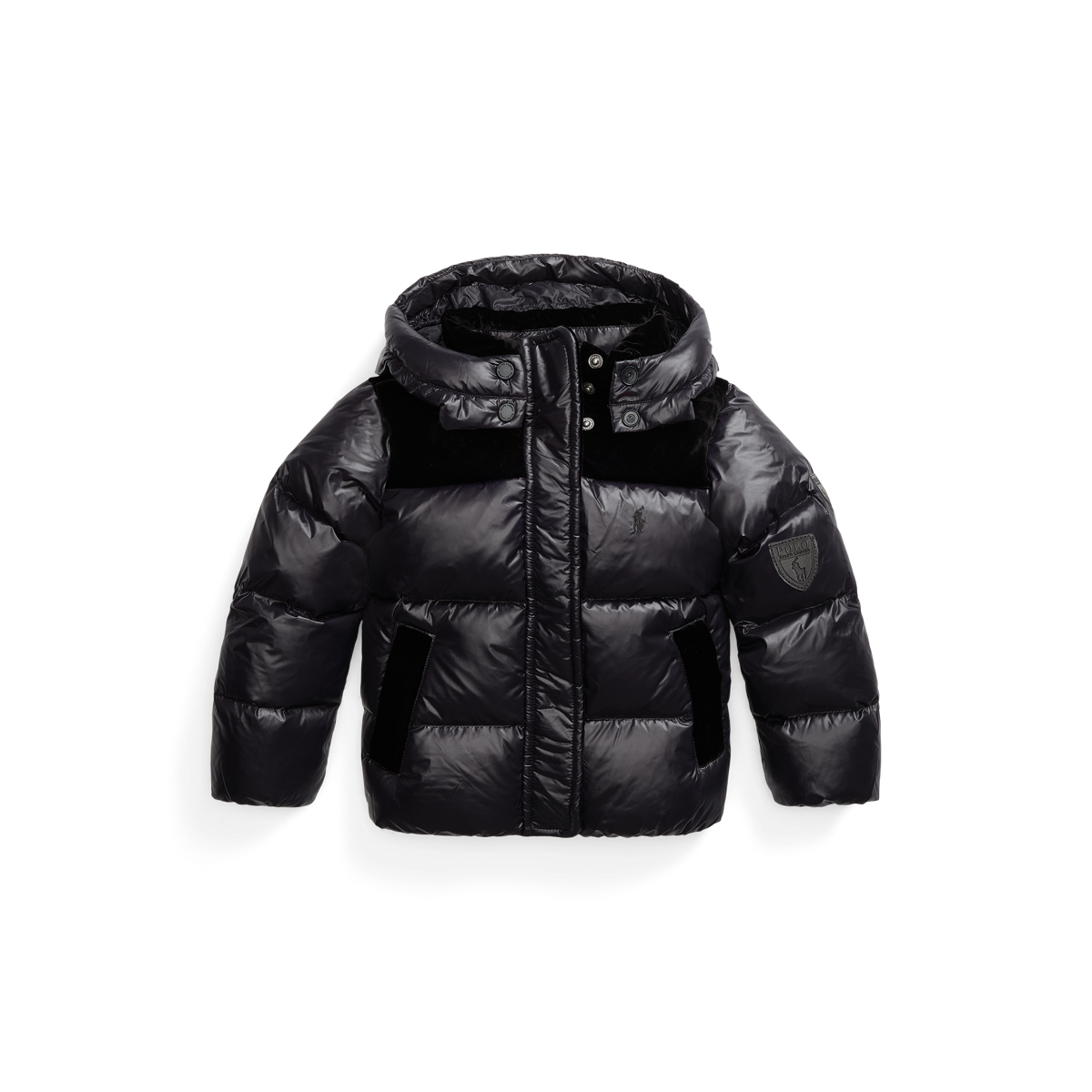 Water Repellent Velvet Trim Down Jacket Ralph Lauren