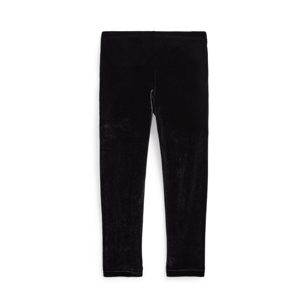 Polo Black W/ Polo Black Brushed Velour Legging Girls 2-6x 2