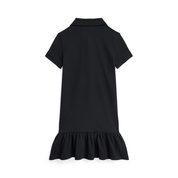 Polo Black Polo Bear Stretch Mesh Polo Dress Girls 2-6x 2